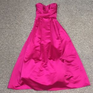 Strapless formal gown